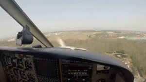 Touch and Go on a Piper PA-28 at LFSH, Haguenau, France