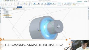 Solid Edge (2 урок, создание модели с помощью функции круговое выдавливание)