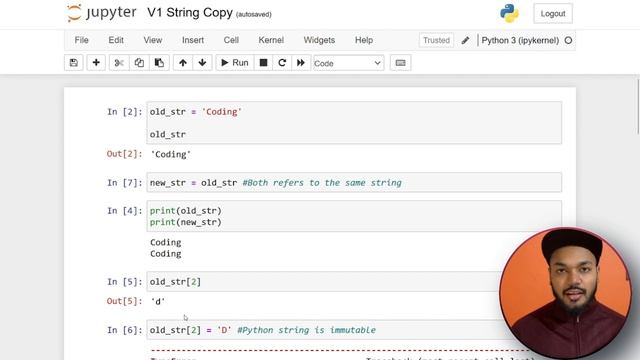 Shallow vs deep copy and Copy function on strings in python #shallowcopy #deepcopy #python