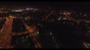 Ночной Новокузнецк Аэросъемка
