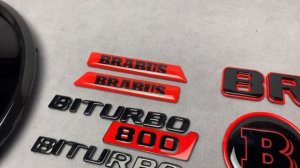 Mercedes Brabus 800 Badge Emblem logo Set Newe G class W463a w464