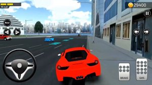Parking Frenzy 2.0 3D Game #2 city driving Red Ferrari - Android Gameplay