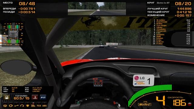 GTR-2: FIA GT Racing Game. Пробую 120% сложность В Монце. #GTR2