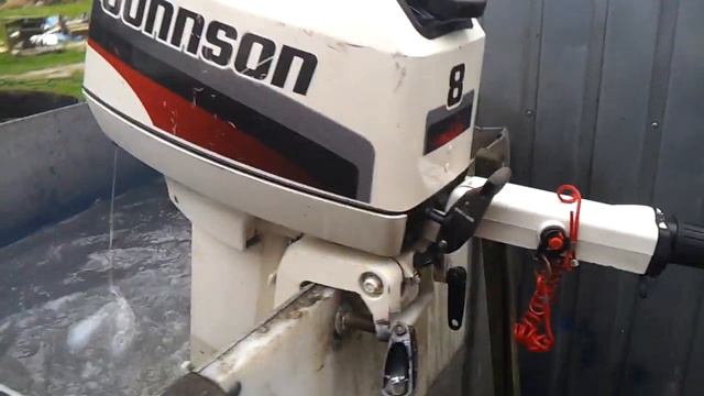1998 Johnson 8 hp outboard motor 2 stroke (dwusuw) смотреть онлайн