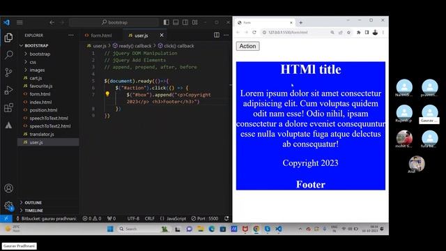 Adding Elements in DOM Using jQuery | Append, Prepend, After, and Before Explained | Part 13