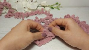 Плюшевая подушка Puffy Fine. Мастер-класс Как связать подушку?