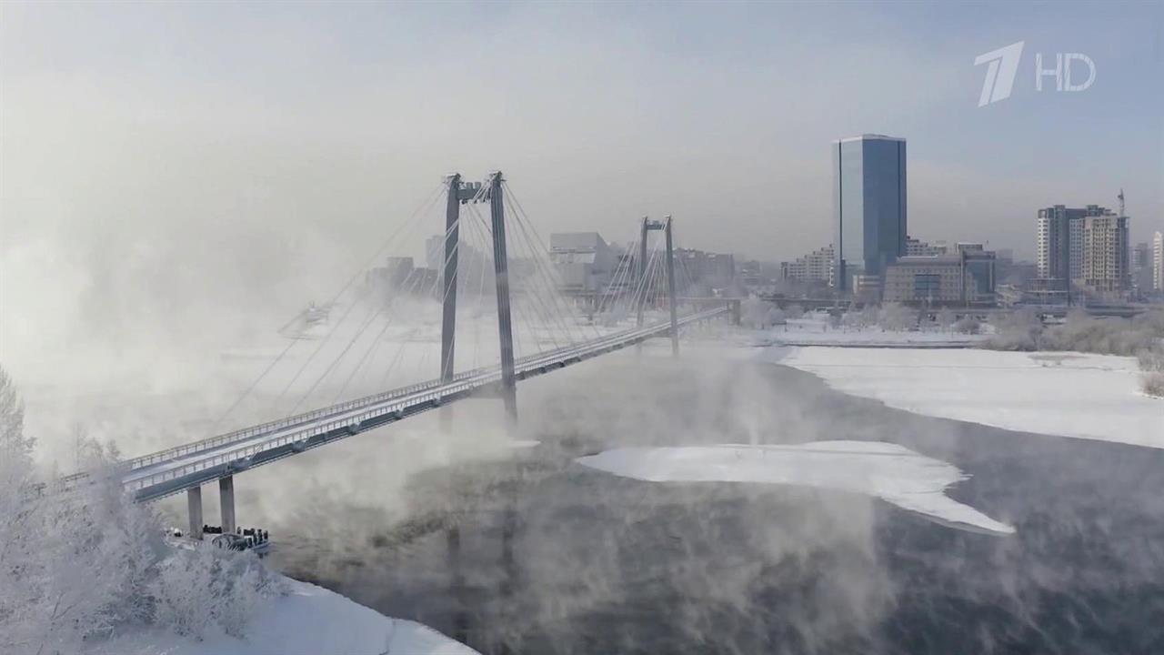 Крепкие морозы держатся на большей части территории России