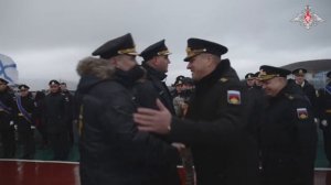 Встреча атомного ракетного подводного крейсера «Генералиссимус Суворов» на Камчатке