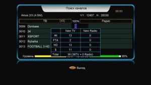 Транспондерные новости: на спутнике Амос новая частота!