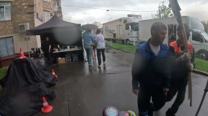 Покатушка В МОСКВЕ. Снова попал под дождь. Ride in MOSCOW. Got caught in the rain again.