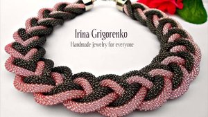 Лариаты из бисера. Косы из бисера.