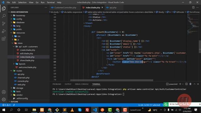 (08) Laravel Http Client Tutorial | Align buttons in One Line | Rest full APIs in Laravel