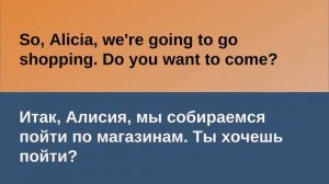 Английский на слух. Текст 2 "Shopping" (диалоги на английском/ начальный уровень). Аудирование