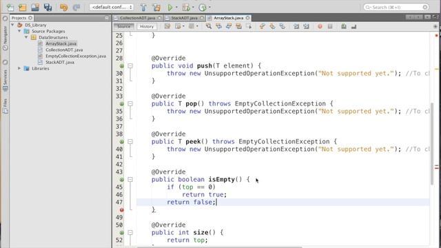 ArrayStackImplementation смотреть онлайн