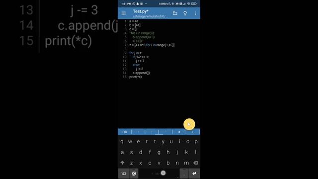 Code in #python on your #smartphone using #pydroid3