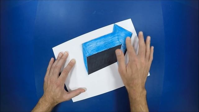 Try to do 3D Trick Art on Paper, Floating arrow with stairs смотреть онлайн