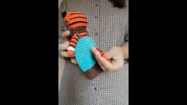 Тигренок вязаный, амигуруми тигр, handmade tiger