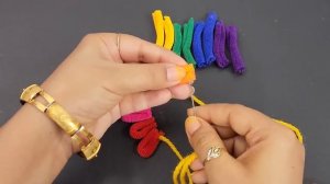 Beautiful Hair band flower making idea - Hair band embroidery flower - Rubber band flower making