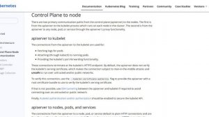 Control Plane-Node Communication on Kubernetes