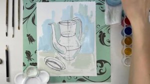 Построение чайника • пишем живописно и объёмно