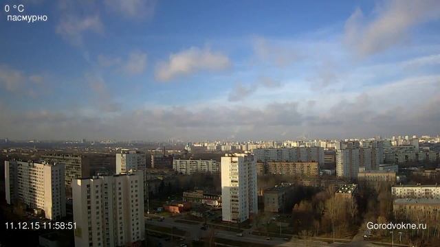 Город в окне / Gorodvokne.ru / Панорама Москвы Таймплапс 151211 смотреть онлайн