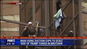 Man Climbs Trump Tower Using Suction Cups