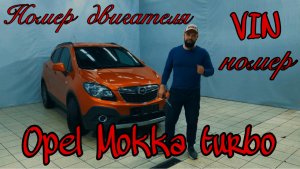 Где находится номер двигателя, vin номер (вин номер) и номер кузова Opel Mokka 1.4 turbo b14net