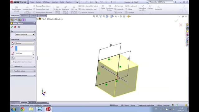 Tutoriel SolidWorks 1 - Prise en main de l'interface смотреть онлайн