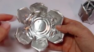 Роза из алюминиевых банок