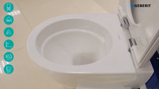 Комплект с унитазом Geberit Renova Compact. Арт. 500.122.TC.R