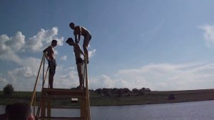 Прыжок в воду, сальто назад (высота метров так 5) 2011