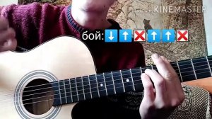 "Таалай элеси" тобу- жүрөк сыры,жол карап өттү күндөр гитарада разбор, разбор на гитаре,барресиз
