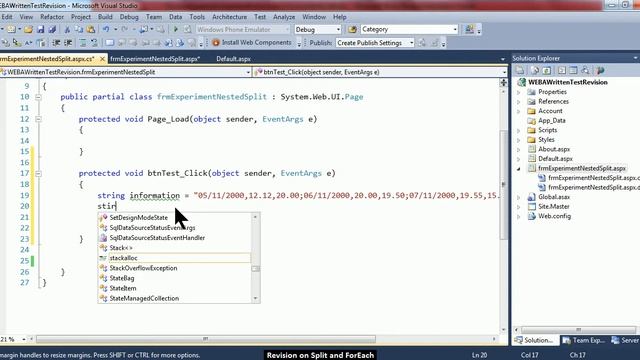 Revision On Split And ForEach Technique смотреть онлайн