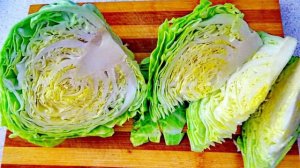 Молодая капуста жареная с яйцом и сыром