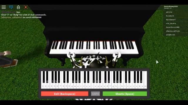 Megalovania on a ROBLOX piano смотреть онлайн