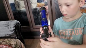 распаковка детского телескопа.