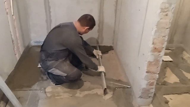 Заливка душевого поддона в бане. Проблемы в стяжке душевого поддона, нюансы. смотреть онлайн