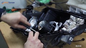 Mitsibishi Pajero IV - Установка светодиодных линз Luma i2