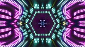 Motion Graphics VJ Loop Tunnel Animation Show Radiant Spectrum: Visual Art Colorful Infinity Lights