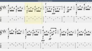 Guitar TAB - Julio Sagreras : Sonatina | Tutorial Sheet Lesson #iMn