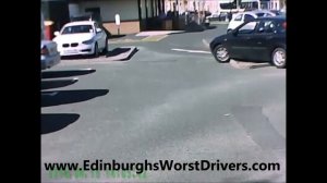 What a nugget! : Lazy driver does a 4-point turn on traffic island at McDonalds