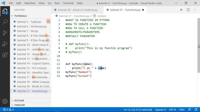 What is Function in Python 3? How to Use Function in Python? - @HimeshSinghTutorials