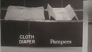 Реклама Pampers 60-ых годов! Одна из самых первых реклам.
