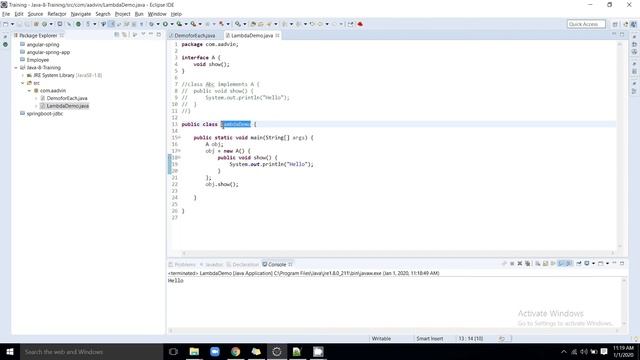 Java 19 Lab Lambda Expression
