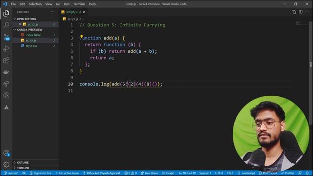 Javascript Interview Questions ( Currying ) - Output based Questions, Partial Application and more