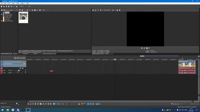 как растянуть видео из 4:3 в 16:9 Vegas Pro 16