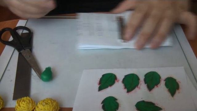 Заколка с Пионами из полимерной глины