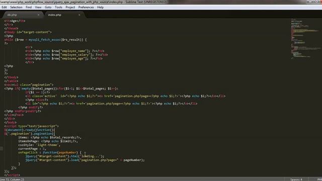 Advanced ajax pagination with php смотреть онлайн