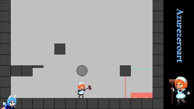 Maid game platformer prototype - Basketball testing. смотреть онлайн