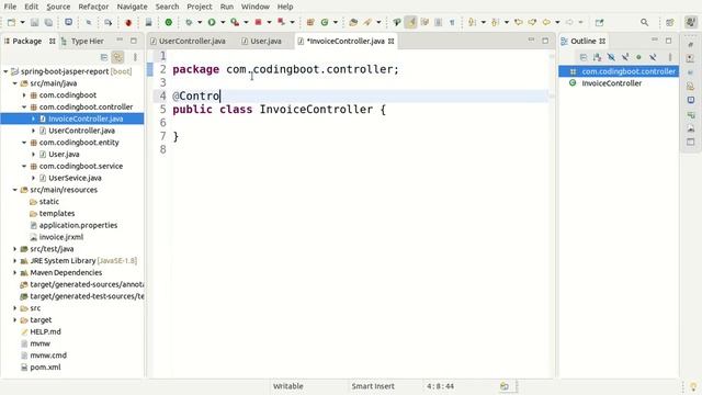 jasper report with spring boot example | generate jasper report using java смотреть онлайн